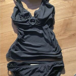 Vintage Dark grey Micheal Kors Tankini Swimsuit